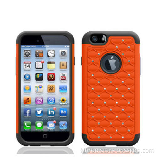 Hybrid Case for iPhone 6 4.7" with Fake Crystal
